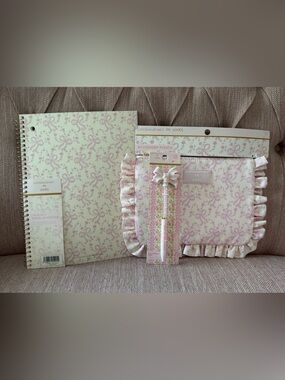 New Loveshackfancy for Target Bow Coquette stationary set